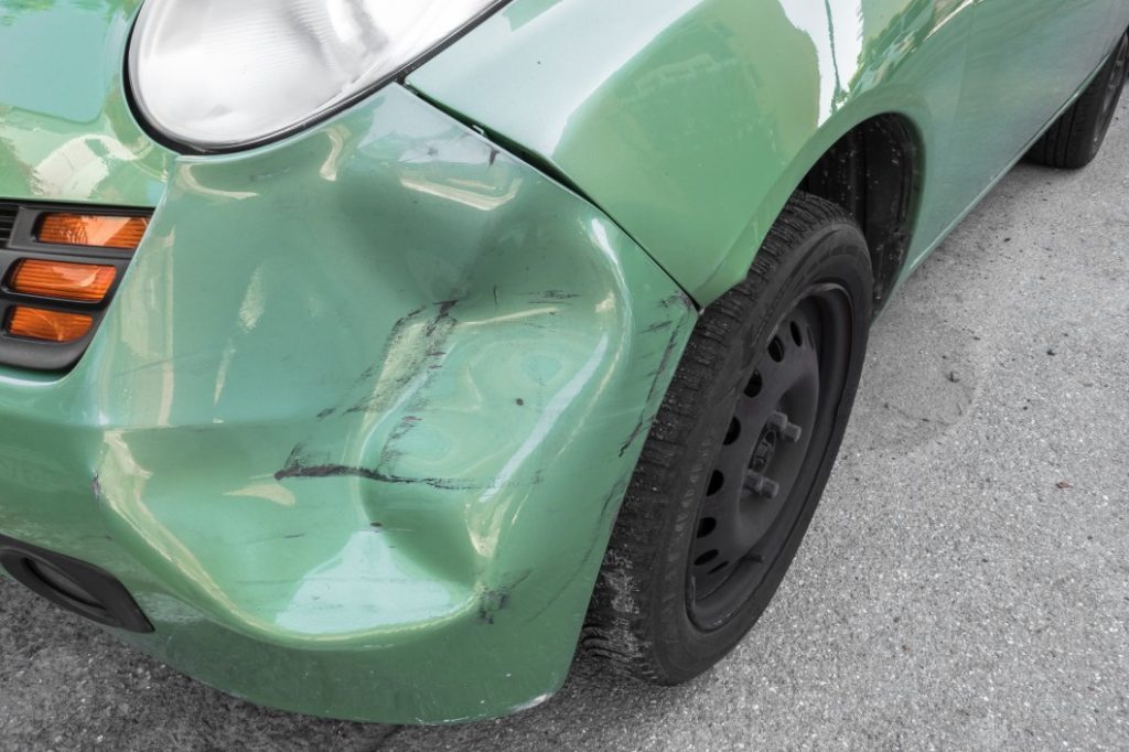 Car dent front bumper repair